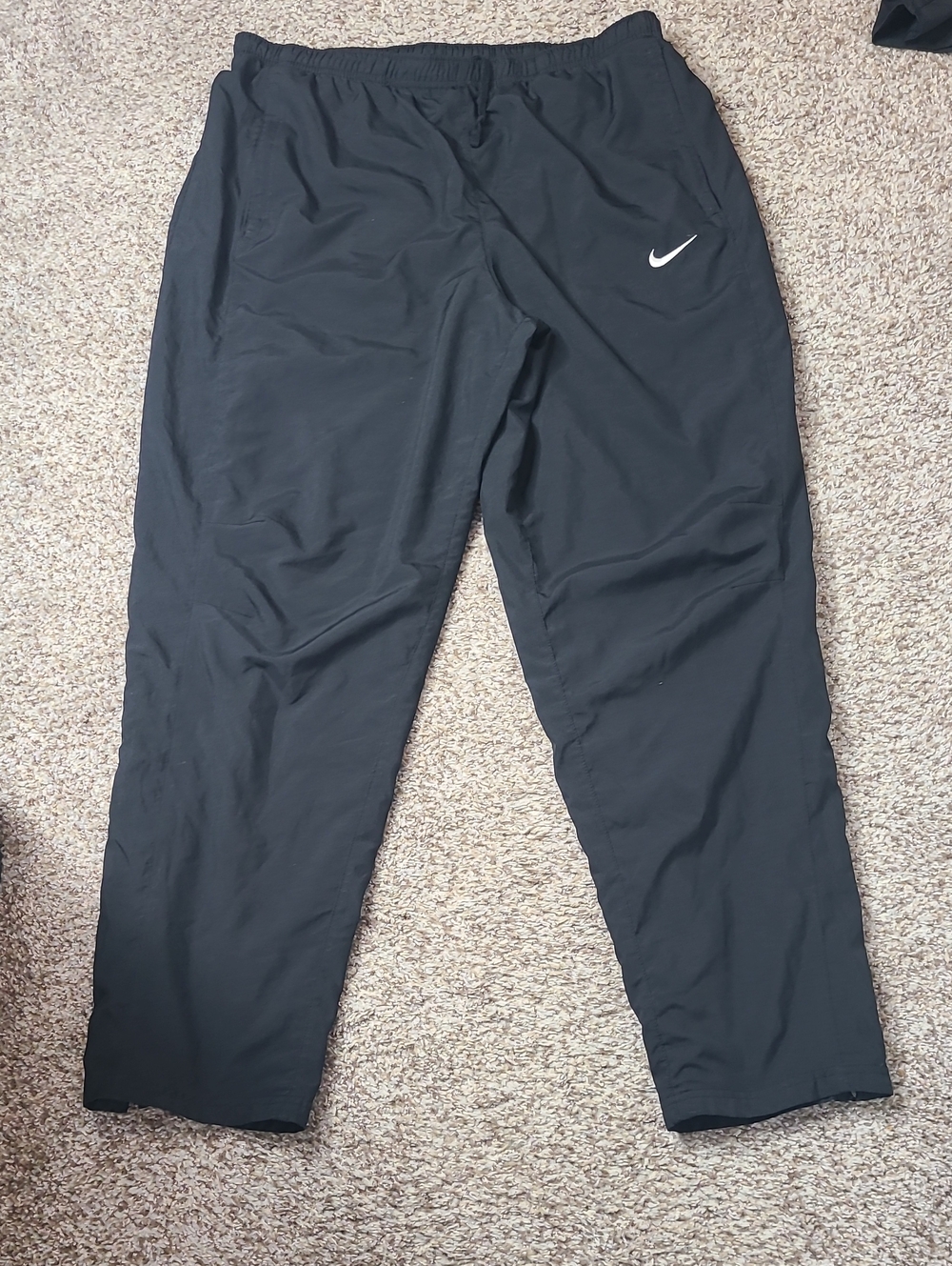 Nike Black Men’s Jogger Pants with White Swoosh